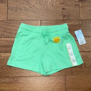 Cat & Jack Girls Shorts - NWT - Pull-On Girls Shorts - Lime Green - Size S (6/7)